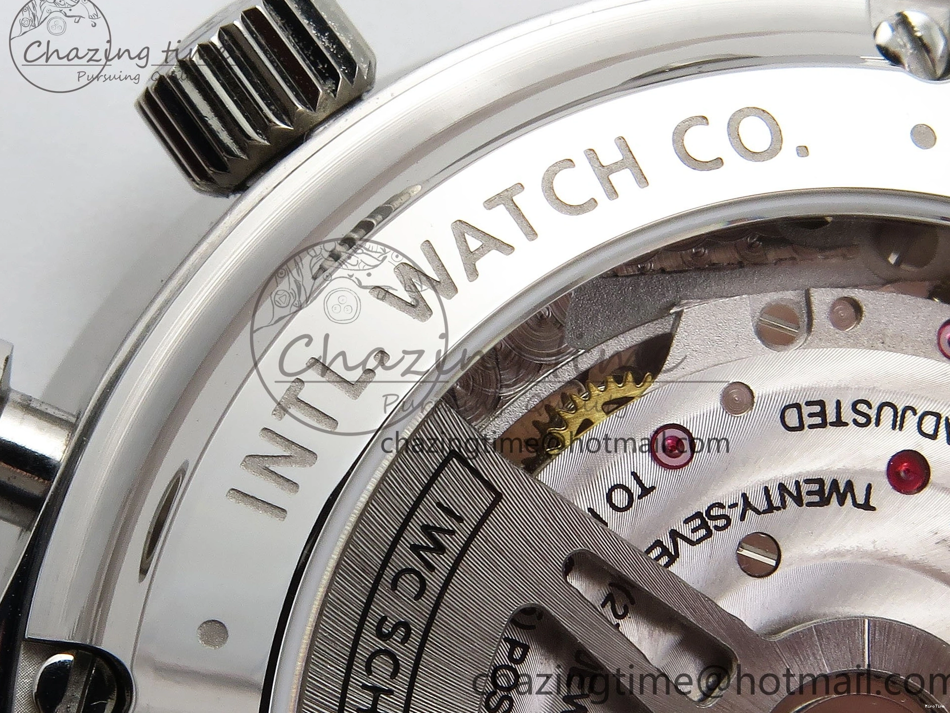 MIROTIME 0412 Casual Portuguese Chrono IW3716 Z+F 1:1 Best Edition White Dial on Blue Rubber Strap A 7016